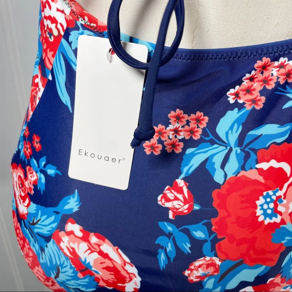 Ekouaer blue floral